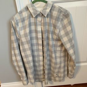 Vineyard Vines flannel check button up - size 2